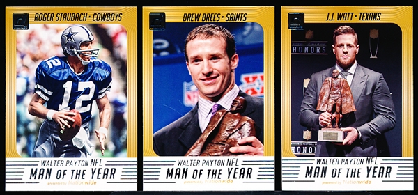 2018 Panini Donruss Ftbl. “Walter Payton Man of the Year”- 1 Complete Set of 25 Cards
