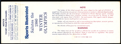 1980 Olympic Games Closing Ceremony Full Ticket