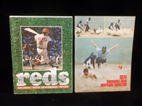 1970 and 1974 Cincinnati Reds MLB Yearbooks