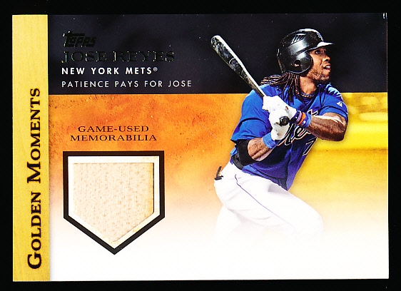 2012 Topps Bb- “Golden Moments Relics”- #GMR-JR Jose Reyes, Mets