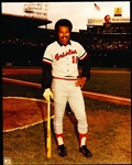 Tommy Davis Autographed Baltimore Orioles Bsbl. Color 8” x 10” Photo