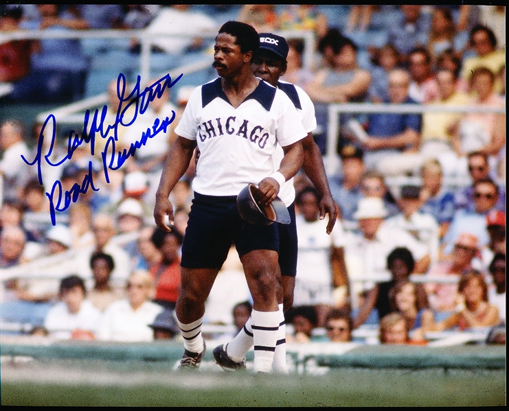 Autographed Ralph Garr Chicago White Sox Bsbl. Color 8” x 10” Photo