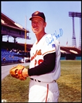 Dick Hall Autographed Baltimore Orioles Bsbl. Color 8” x 10” Photo