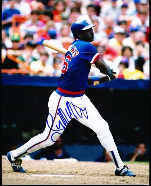 Autographed Gary Matthews Chicago Cubs Bsbl. Color 8” x 10” Photo