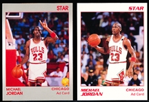 1990’s Star Co. Basketball- 2 Diff. Michael Jordan “Ad Cards” Chicago Bulls