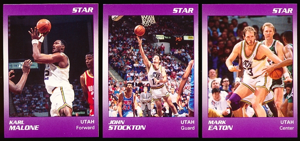 1990-91 Star Company Bskbl. “Utah Jazz Arena”- 1 Complete Set of 12 Cards