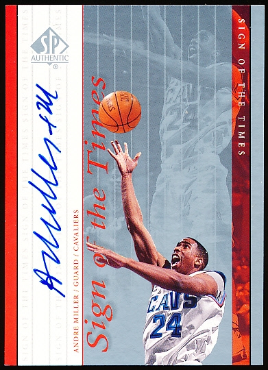 2000 SP Authentic Bskt.- “Sign of the Times”- #AM Andre Miller, Cavs