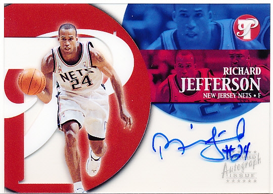 2002-03 Topps Pristine Bskt.- “Personal Endorsements”- #PE-RJ Richard Jefferson, Nets