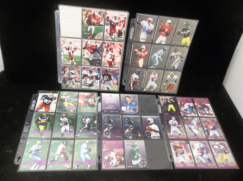 1996 Fleer Football Complete Set of 200 Plus 72 Diff. Inserts