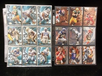 1996 Topps Gilt Edge Football Complete Set of 90, 84 Diff. “Platinum”, & “Definitive Edge” Insert Set of 15