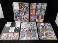1997 Pinnacle Football Complete Set of 200 Plus 90 Diff. Inserts/ Parallels in Pages