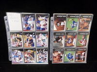 1997 Pinnacle Express Football Complete Set of 150 Plus 16 Diff. Inserts in Pages