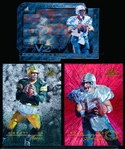 1997 Pinnacle Inscriptions Football Complete Set of 50, “V2” Nears Set (16 of 18), & 16 Diff. “Challenge Collection”