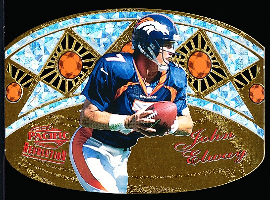 1997 Revolution Ftbl.- “Ring Bearers” Die-Cut Insert- #2 John Elway, Broncos