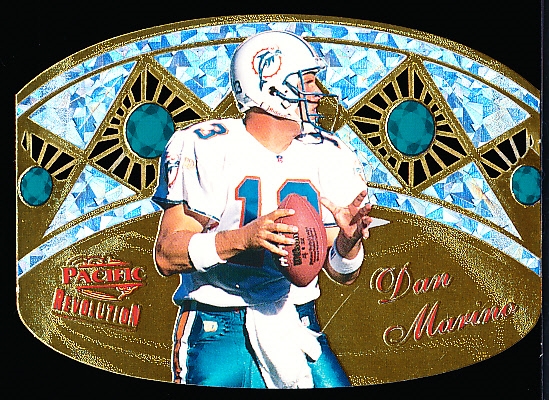 1997 Revolution Ftbl.- “Ring Bearers” Die-Cut Insert- #6 Dan Marino, Dolphins