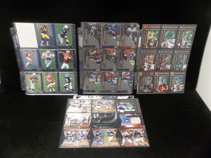 1997 UD3 Football Near Set (88 of 90) Plus 9 Diff. “Generation EXcitement” Inserts in Pages