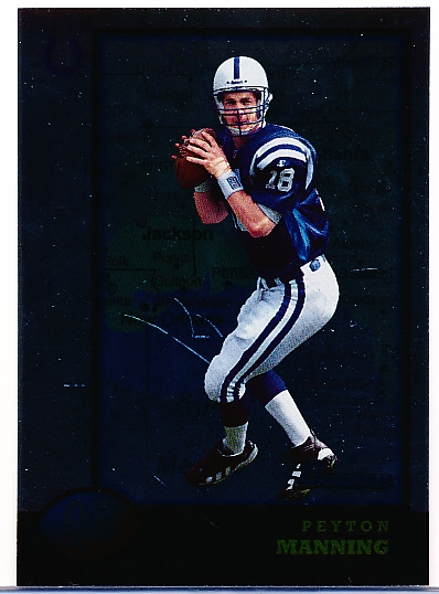 1998 Bowman Ftbl.- “Interstate” Parallel- #1 Peyton Manning RC, Colts