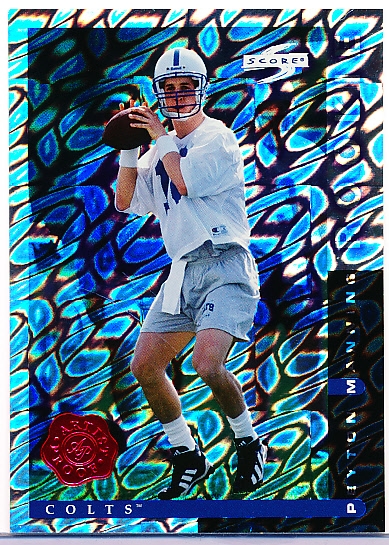 1998 Score Ftbl.- “Artist Proof”- #PP123 Peyton Manning Rookie, Colts