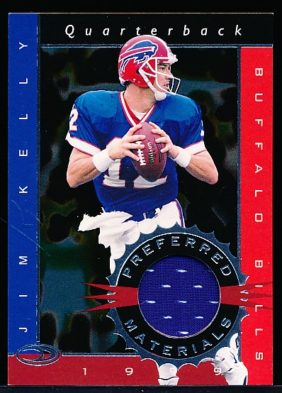 1999 Donruss Ftbl.- “Preferred Materials”- #9 Jim Kelly, Bills- #123/300