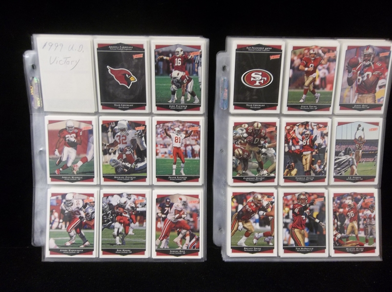 1999 Upper Deck Victory Football Complete Set of 440 in Pages