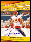 2005 Topps Total Ftbl.- “Total Signature”- #TS-JS Junior Siavii, Chiefs