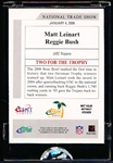 2006 e-Topps Anaheim National “e-Vent” Card- Matt Leinart/ Reggie Bush, USC- 100 Made! 