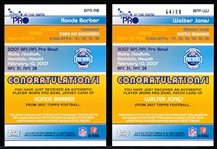 2007 Topps Ftbl.- “Pro Bowl Jerseys”- 2 Diff.