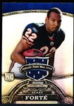 2008 Bowman Sterling Ftbl. “Event-Worn Jersey Swatch Refractor” #149 Matt Forte JSY RC, Bears- #7/199