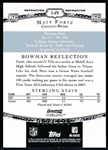 2008 Bowman Sterling Ftbl. “Event-Worn Jersey Swatch Refractor” #149 Matt Forte JSY RC, Bears- #7/199
