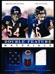 2012 Panini Momentum Ftbl. “Double Feature Materials” #3 B. Urlacher/ J. Cutler, Bears- #86/149