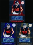 2012 Panini Totally Certified Ftbl.- #166 Shea McClellin AU RC, Bears- 3 Diff.