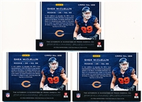 2012 Panini Totally Certified Ftbl.- #166 Shea McClellin AU RC, Bears- 3 Diff.
