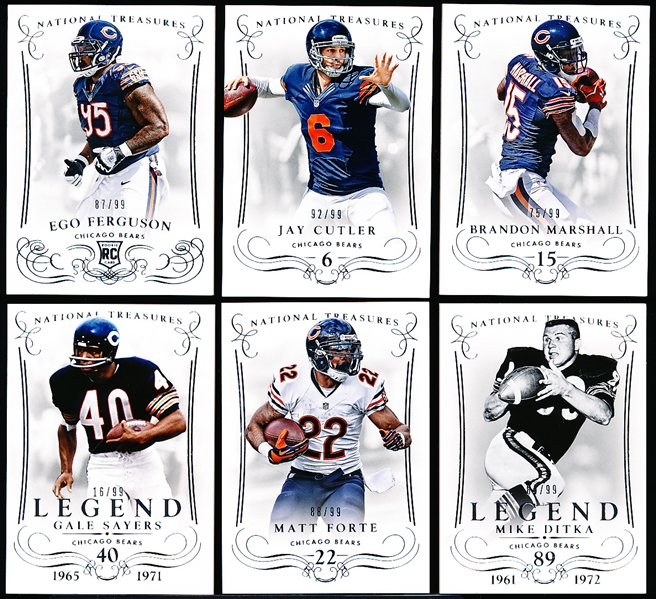 2014 National Treasures Ftbl.- 1 Chicago Bears Team Set? of 6 Cards