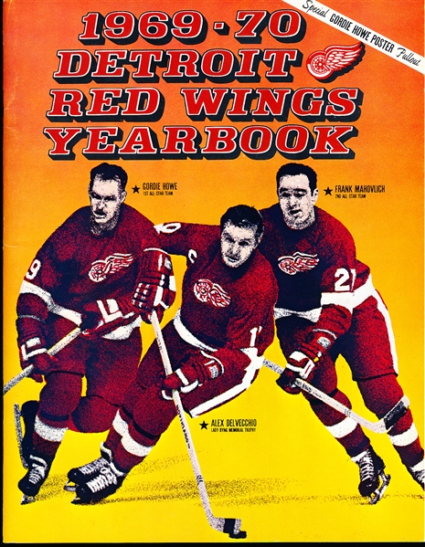 1969-70 Detroit Red Wings NHL Yearbook