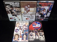 Winnipeg Jets Hockey Media Guides- 5 Guides