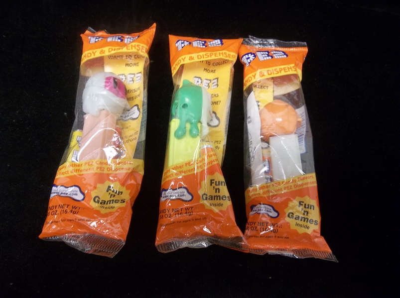 1980’s? Pez Halloween Candy & Dispensors- 3 Diff.