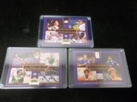 1993 Upper Deck Limited Ed. 3-1/2” x 5” World Cup Serial Numbered Cards- 3 Diff.