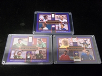 1993 Upper Deck Limited Ed. 3-1/2” x 5” World Cup Serial Numbered Cards- 3 Diff.