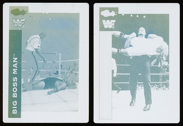 1991 Classic WWF Wrestling “Printing Plates”- Big Boss Man- 2 Plates