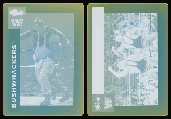 1991 Classic WWF Wrestling “Printing Plates”- Bushwackers- 2 Plates