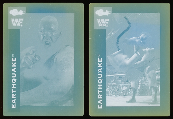 1991 Classic WWF Wrestling “Printing Plates”- Earthquake- 2 Plates