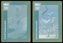 1991 Classic WWF Wrestling “Printing Plates”- Earthquake- 2 Plates