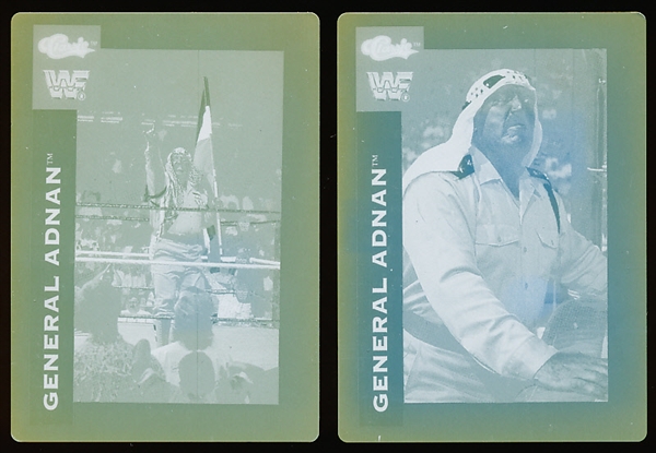1991 Classic WWF Wrestling “Printing Plates”- General Adnan- 2 Plates