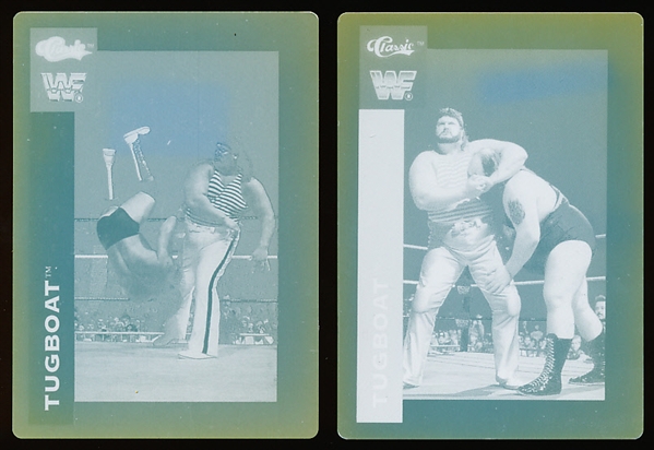 1991 Classic WWF Wrestling “Printing Plates”- Tugboat- 2 Plates