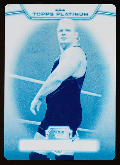 2010 Topps WWE Platinum Wrestling “Printing Plate” #46 Curt Hennig