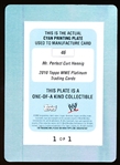 2010 Topps WWE Platinum Wrestling “Printing Plate” #46 Curt Hennig