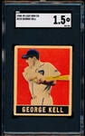 1948-49 Leaf Baseball- #120 George Kell, Detroit Tigers- SGC 1.5 (Fair)- SP!