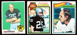 Fred Biletnikoff Football Cards- 24 Cards