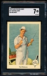 1959 Fleer “Ted Williams” Bb- #77 Ted Relaxes- SGC 7 (NM)