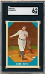 1960 Fleer Baseball Greats- #3 Babe Ruth- SGC 6 (Ex-NM)